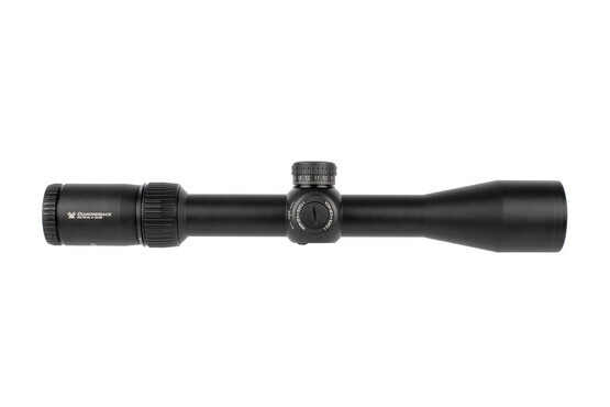 Vortex Optics 4-16x Diamondback Tactical rifle scope fits standard 30mm scope rings and 30mm scope mounts with plenty of mounting tube